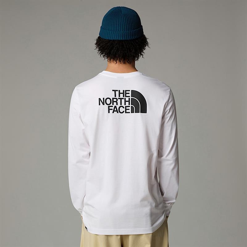 M L/S EASY TEE WHITE