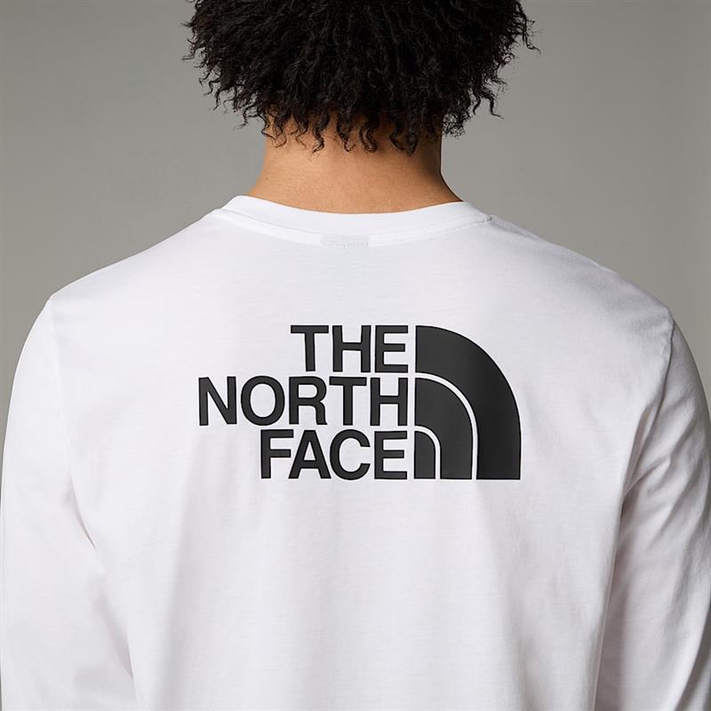 M L/S EASY TEE WHITE