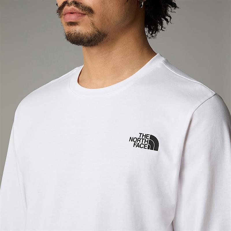 M L/S EASY TEE WHITE