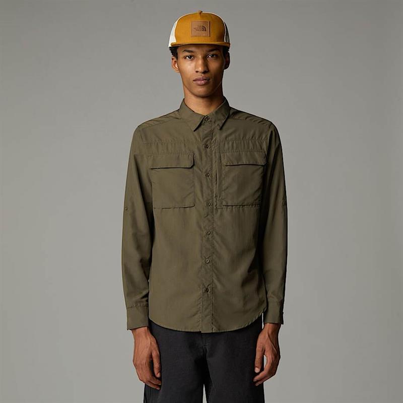 M L/S SEQUOIA SHIRT NEW TAUPE GREEN
