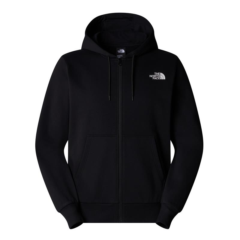 M SIMPLE DOME FULL ZIP HOODIE Black