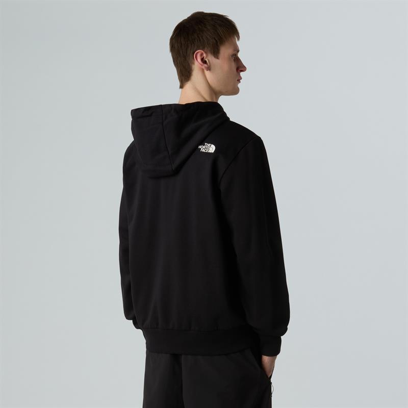 M SIMPLE DOME FULL ZIP HOODIE Black