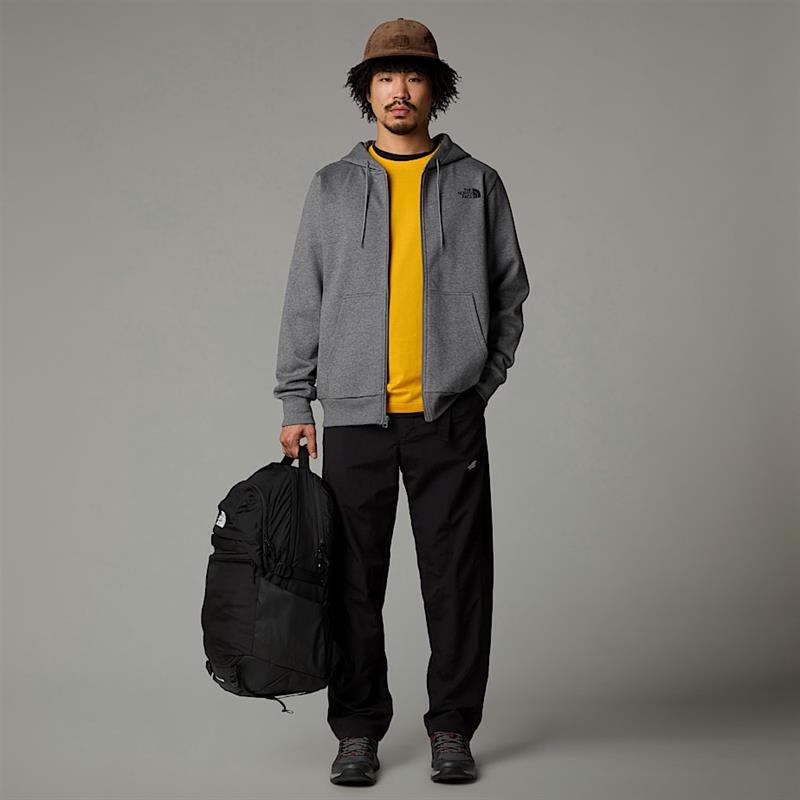 M SIMPLE DOME FULL ZIP HOODIE GREY