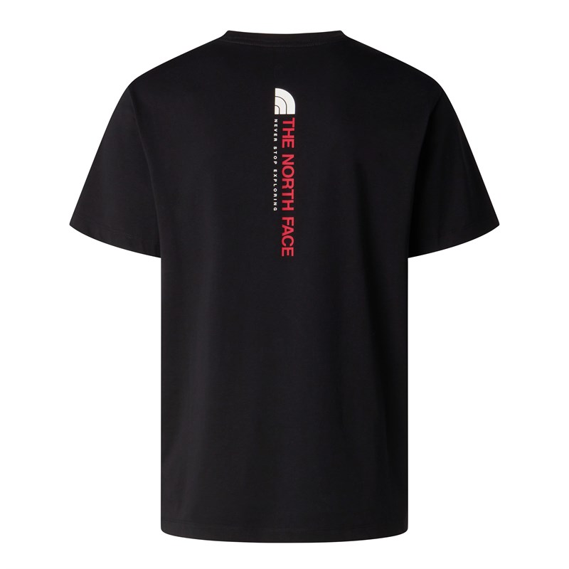 M VERTICAL REGULAR SHORT SLEEVE TEE-GRAP Black