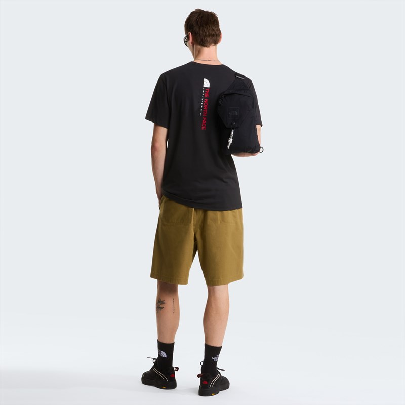 M VERTICAL REGULAR SHORT SLEEVE TEE-GRAP Black