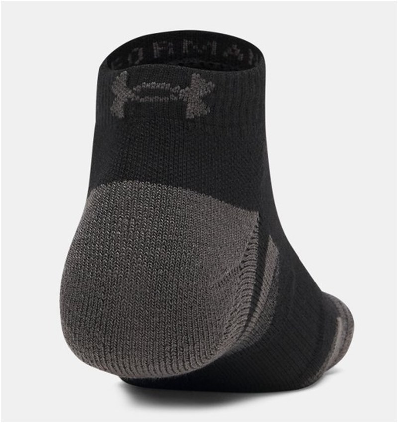 New Ua Perf Tech 3Pk Low Siyah