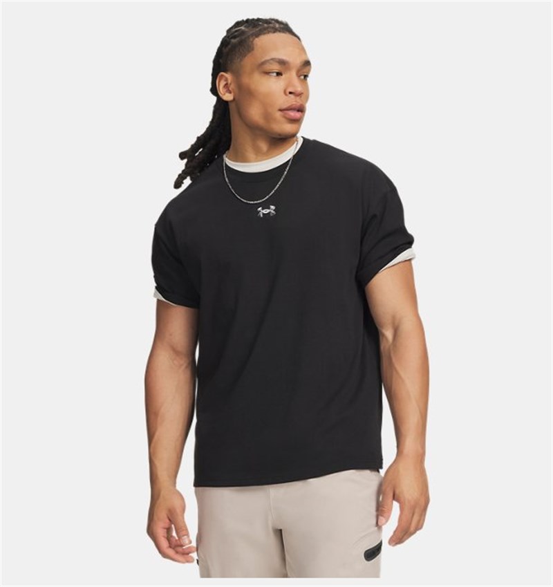 Ua M Hwt Metal Logo Ss Siyah
