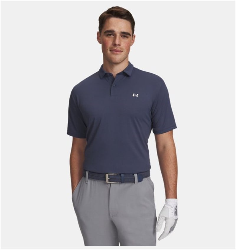UA T2G Pique Polo Downpour Gray