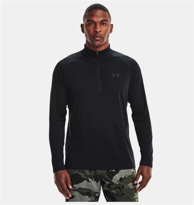 Ua Tech 2.0 1/2 Zip Black