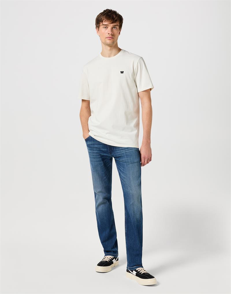 Small Logo Bisiklet Yaka T-shirt Vintage White