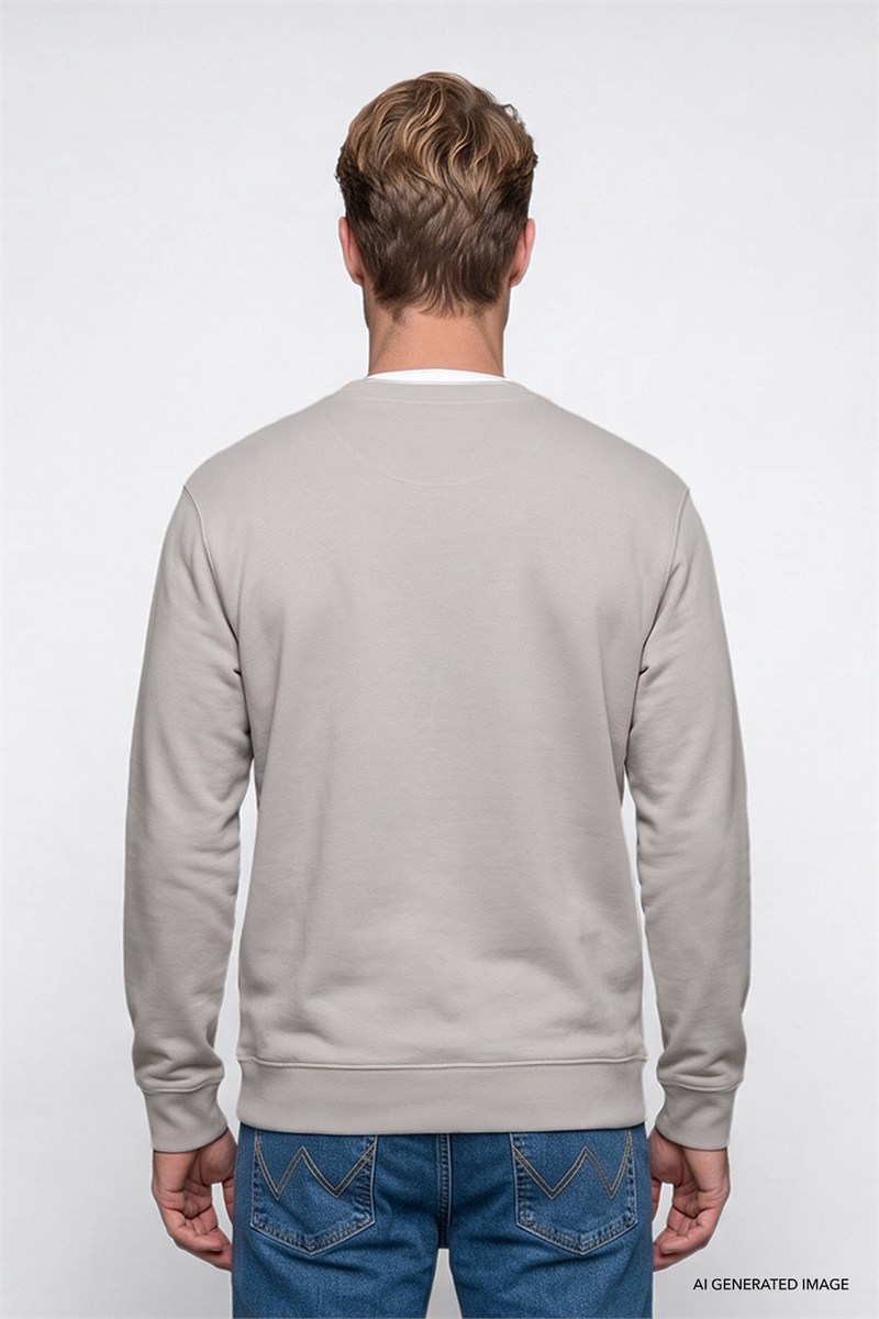 Erkek Patch Logo Sweatshirt Tea Leaf