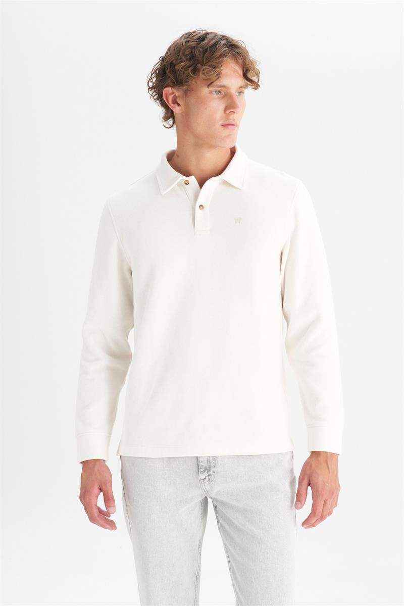 Erkek Polo Yaka T-shirt Ecru