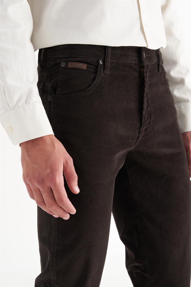 Erkek Texas Slim Kadife Pantolon Coffee Bean