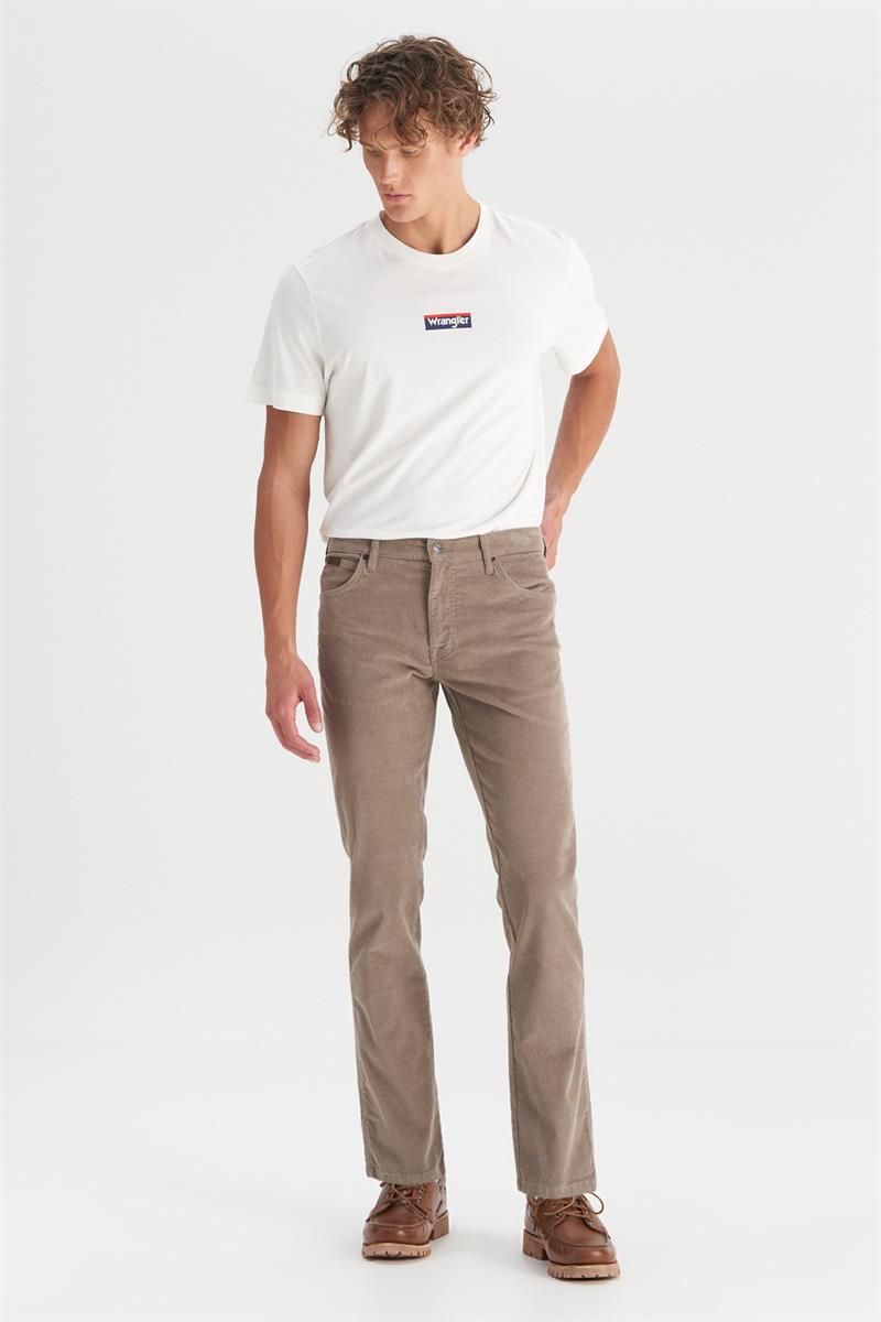 Erkek Texas Slim Kadife Pantolon Brown