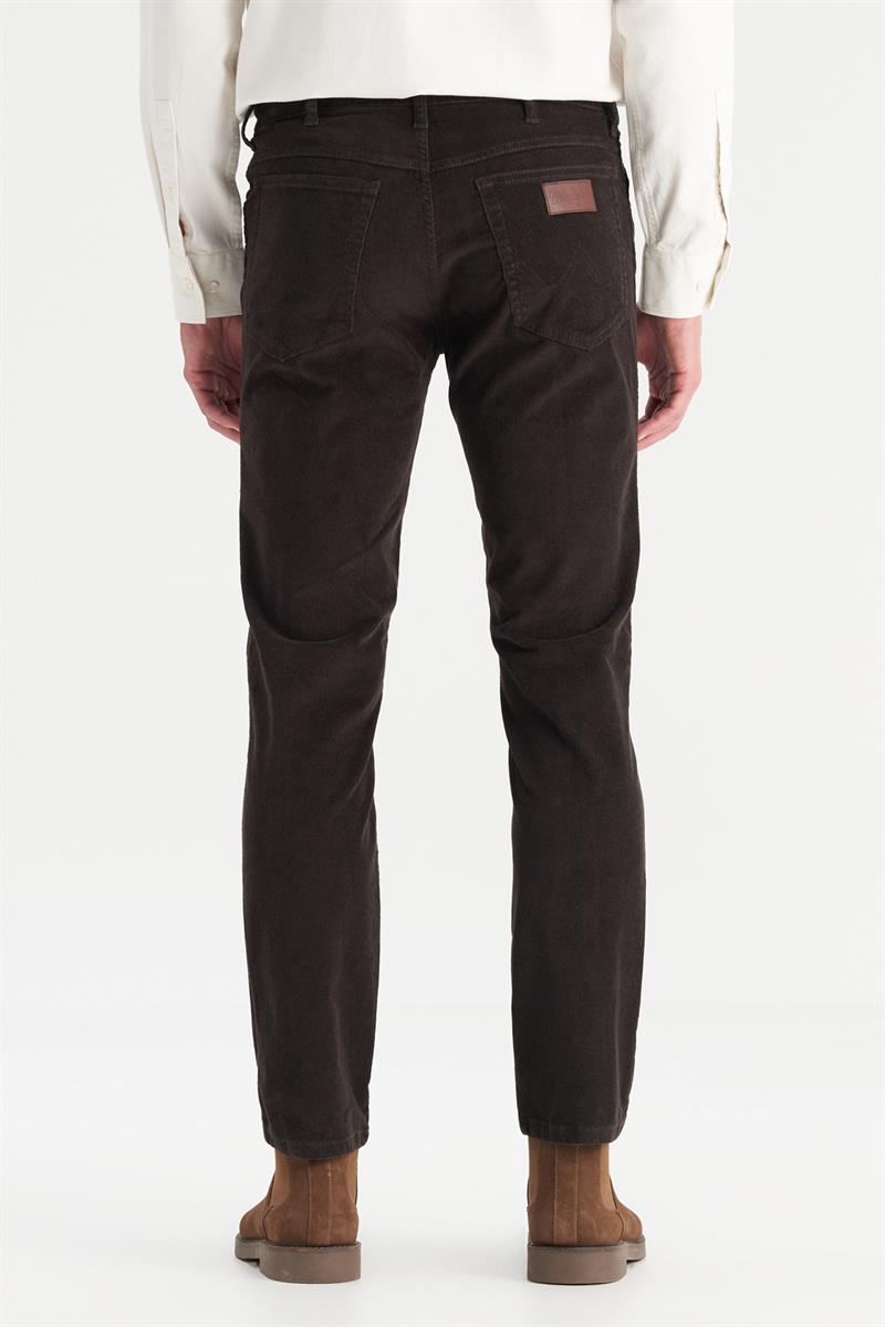 Erkek Texas Slim Kadife Pantolon Coffee Bean