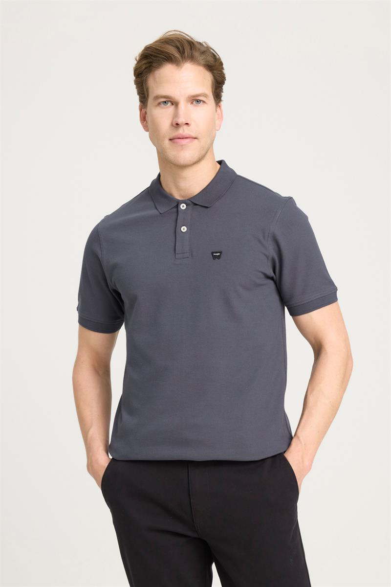 Erkek Regular Fit Polo T-shirt Siyah