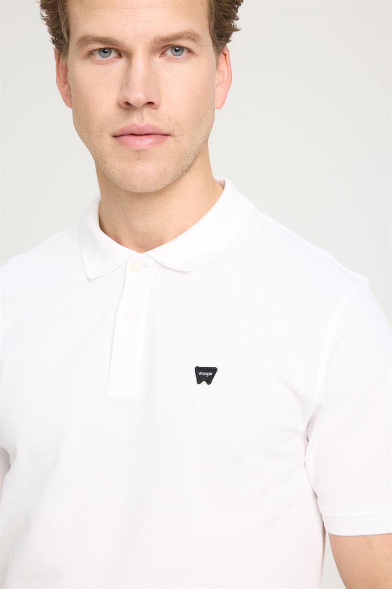 Erkek Regular Fit Polo T-shirt White
