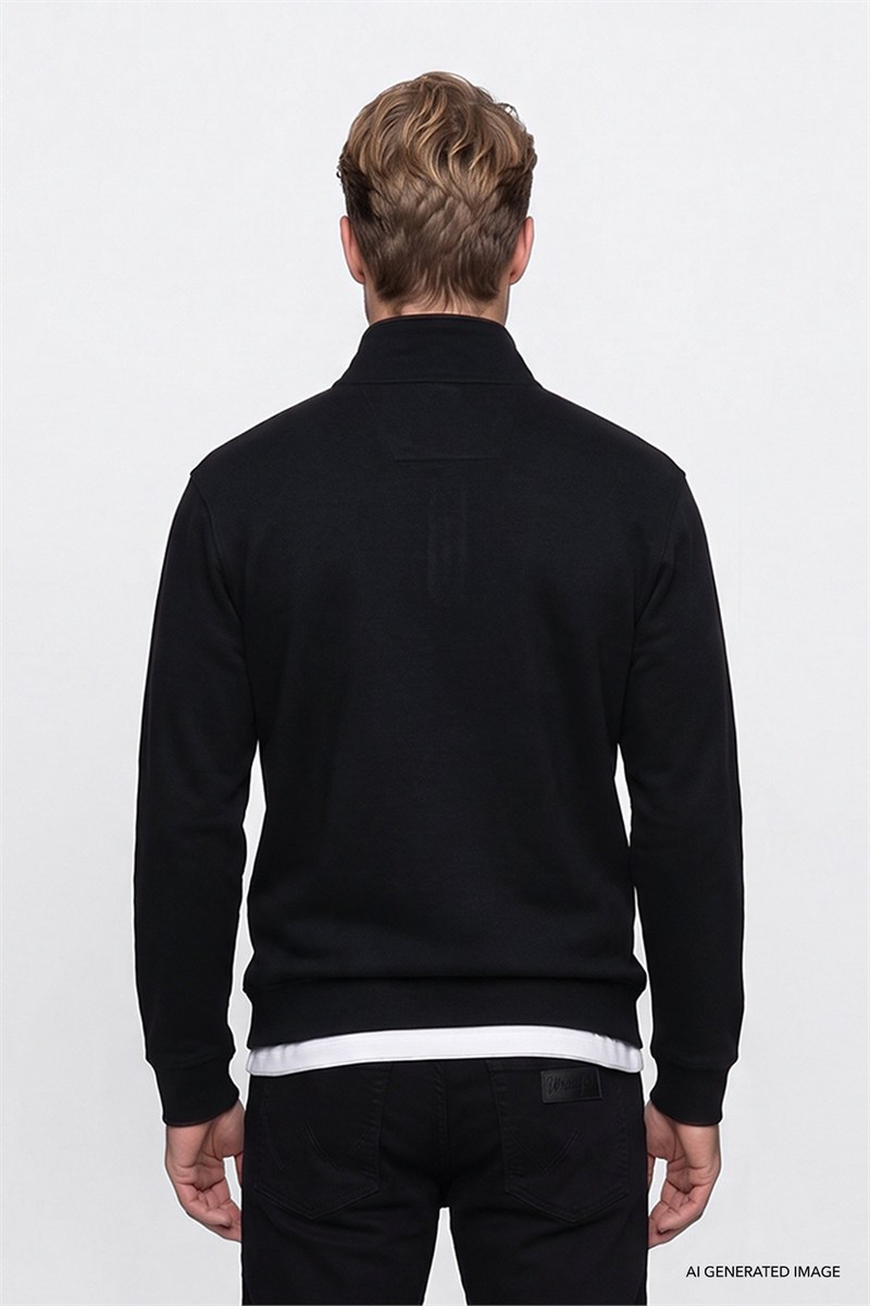 Selanik Half Zip Sweatshirt Black