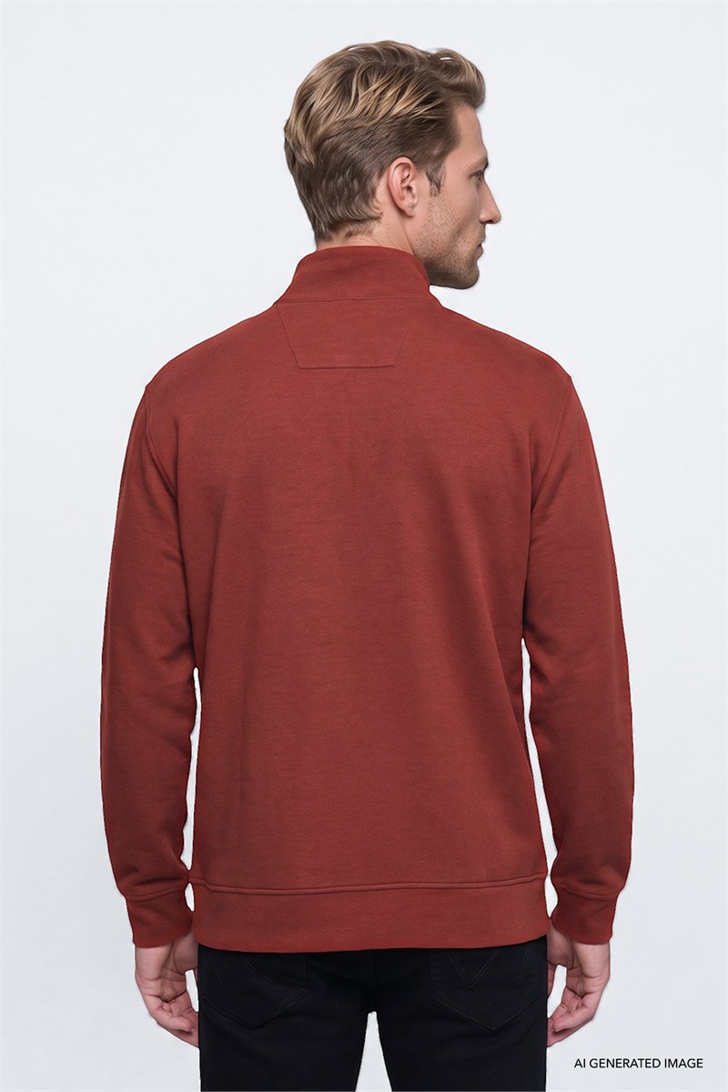 Selanik Half Zip Sweatshirt Wine