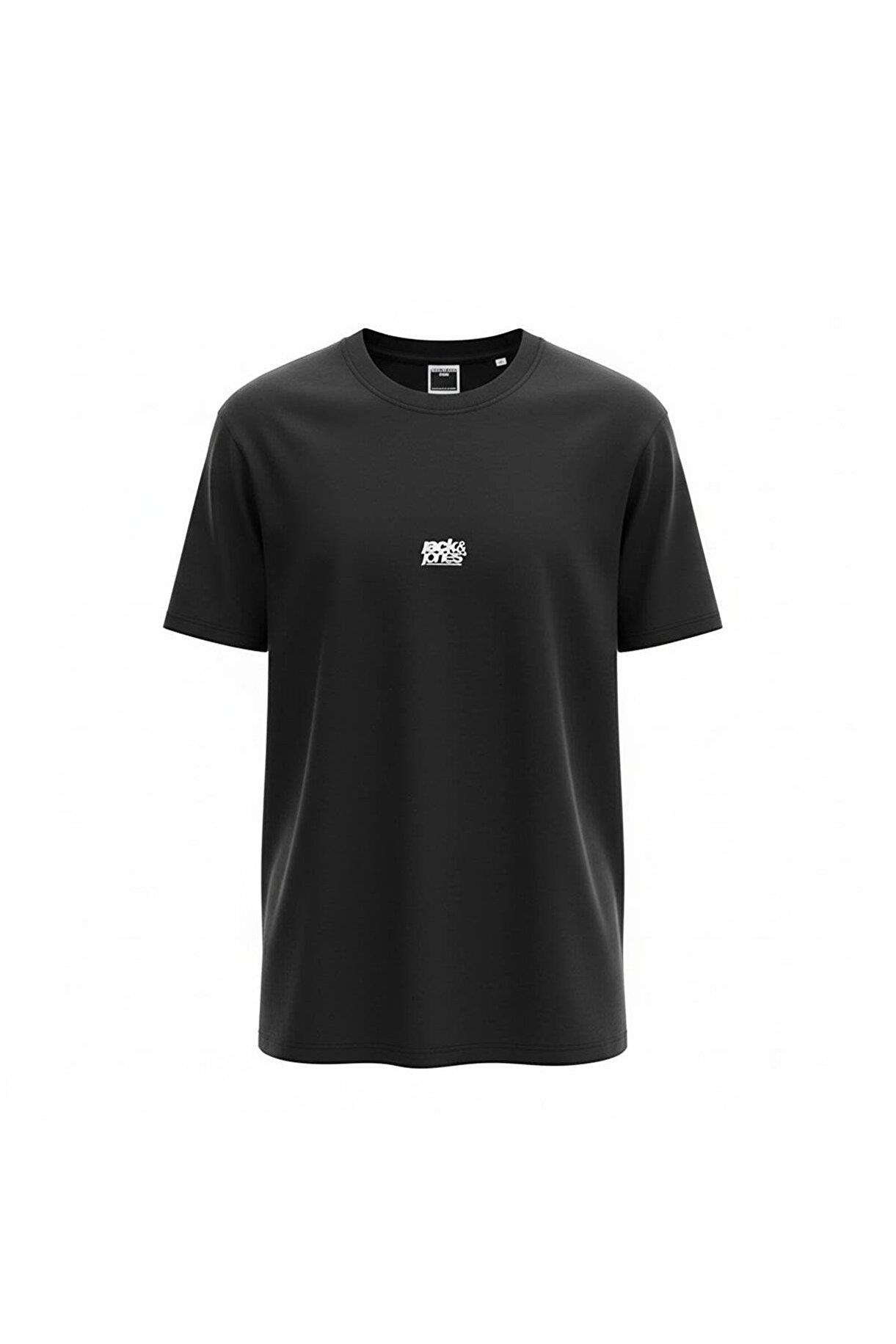 JCOBREEZE FRONT PRINT TEE SS CREW Black
