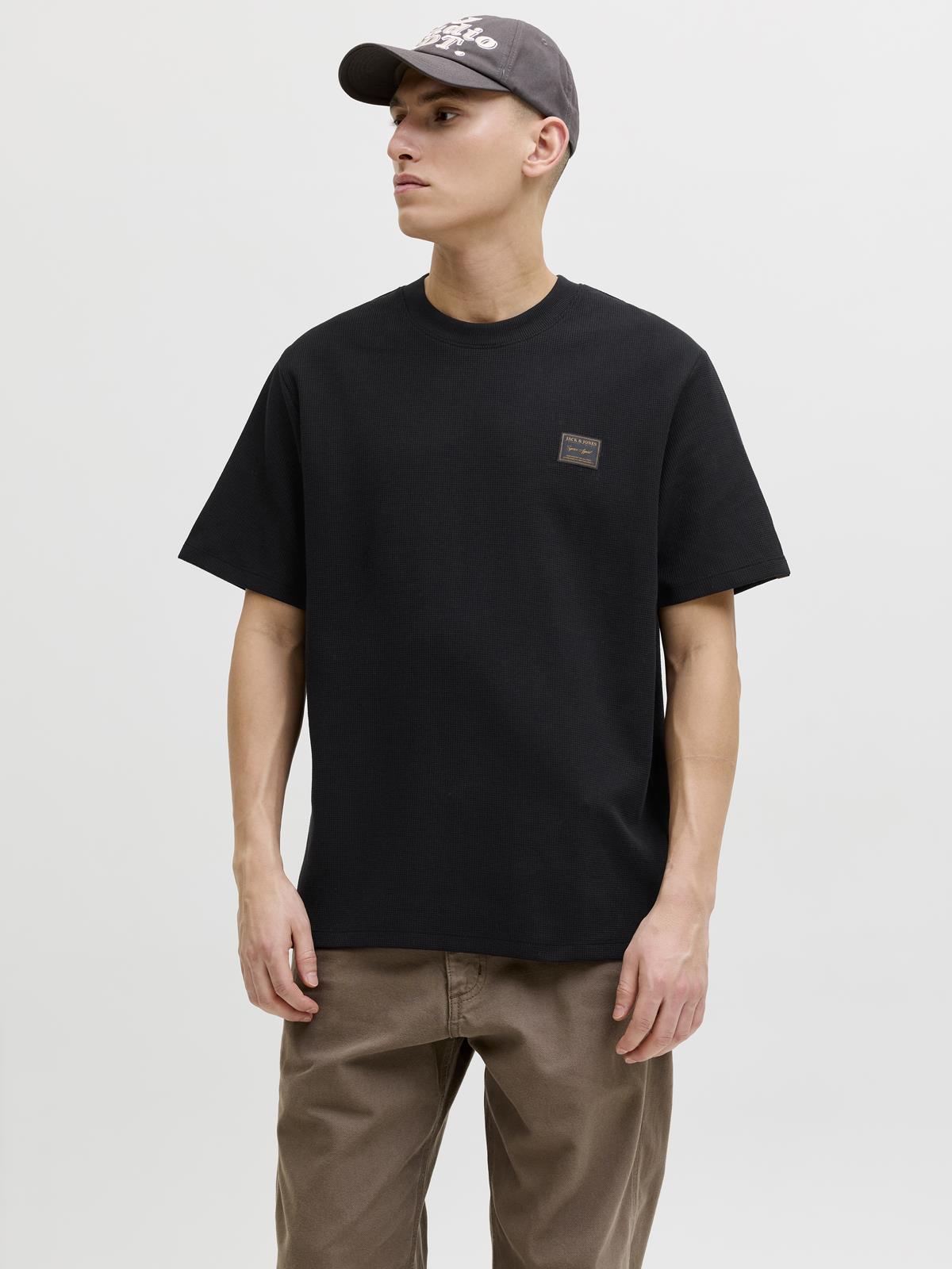 JJDAYTONA TEE SS CREW NECK SN Black