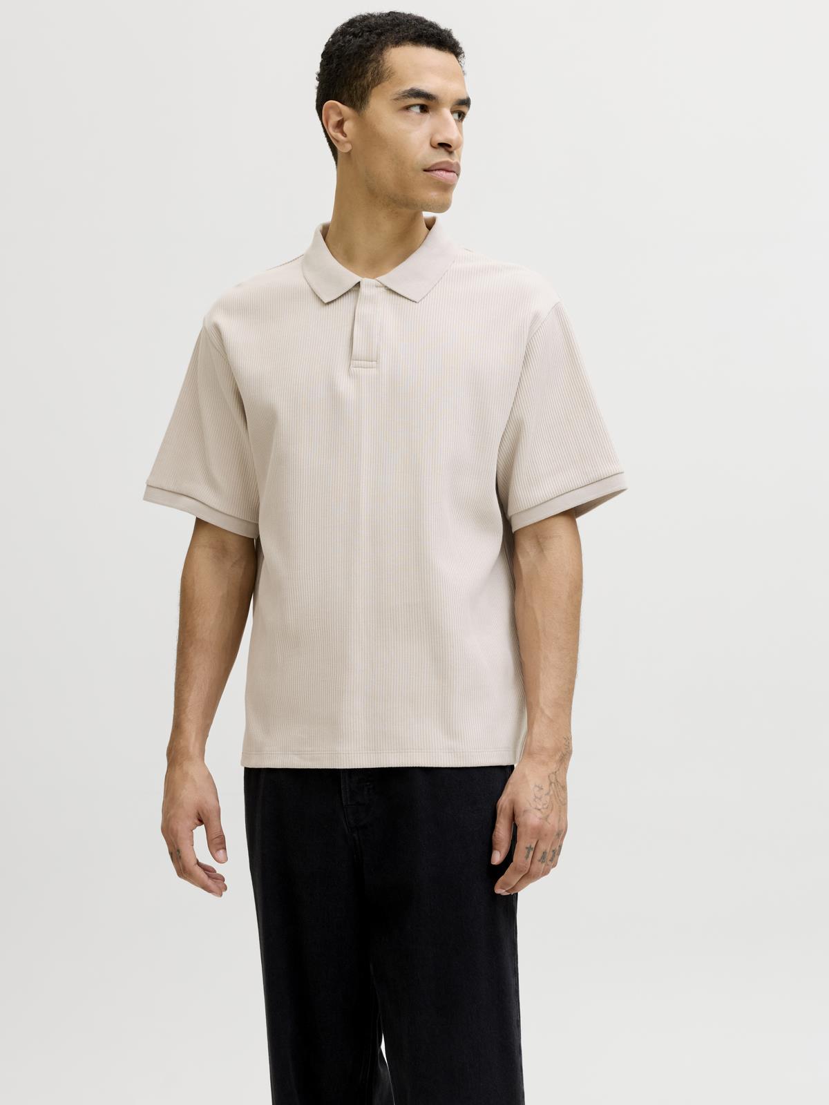 JJEHARRISON STRUCTURE POLO SS LN Moonbeam