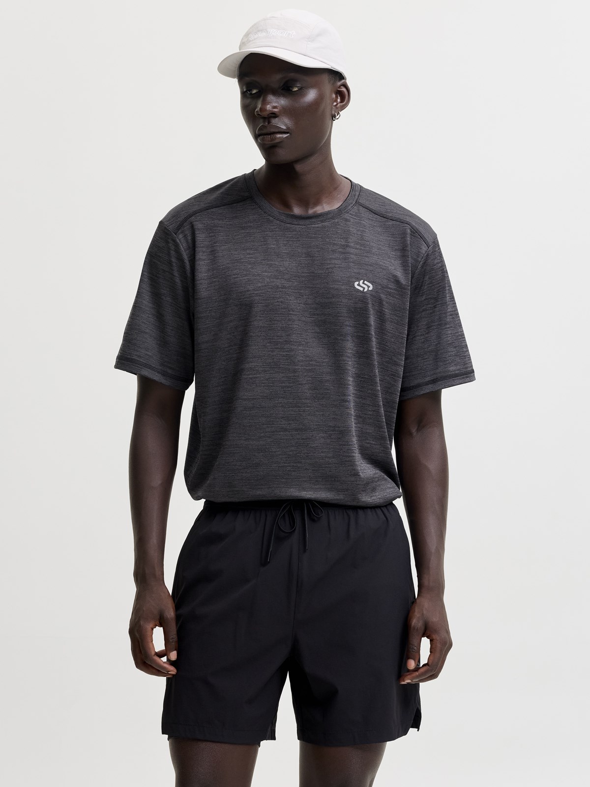 JJSFLUX MELANGE T-SHIRT Black