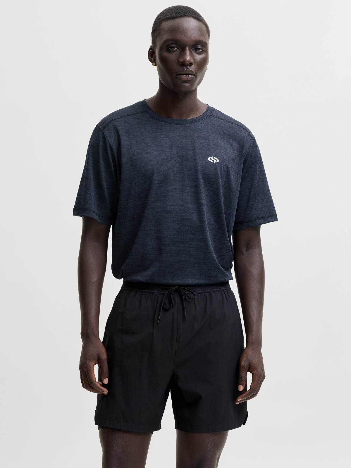 JJSFLUX MELANGE T-SHIRT Sky Captain