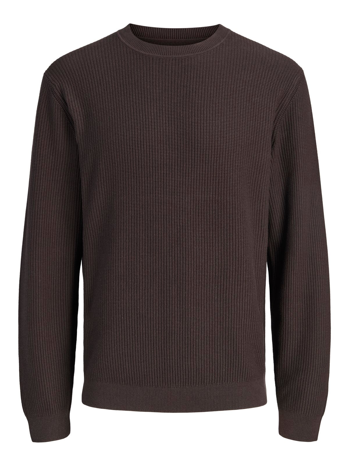 JPRBLACONNOR KNIT CREW NECK Chocolate