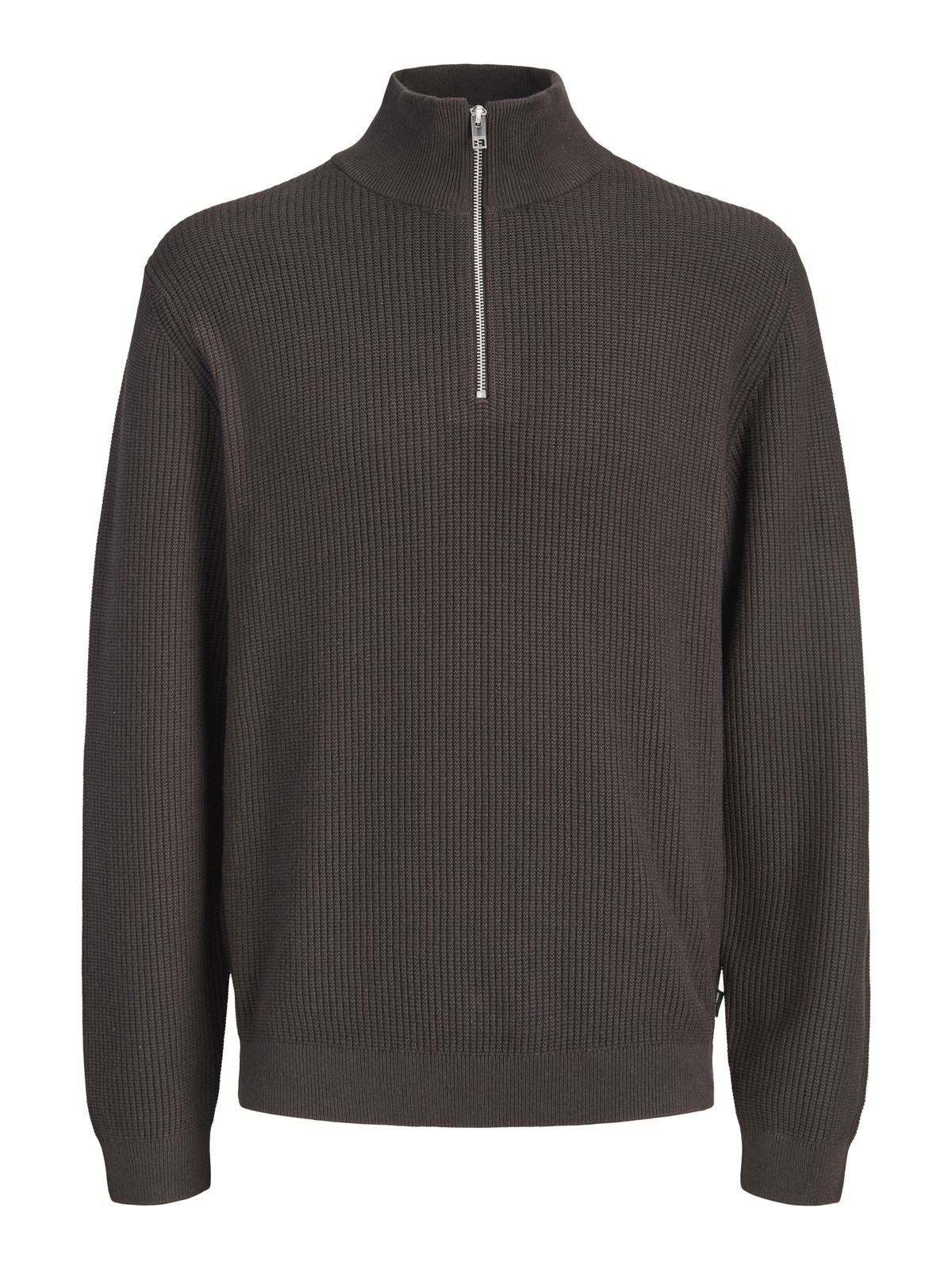 JPRBLACONNOR KNIT HALF ZIP Chocolate