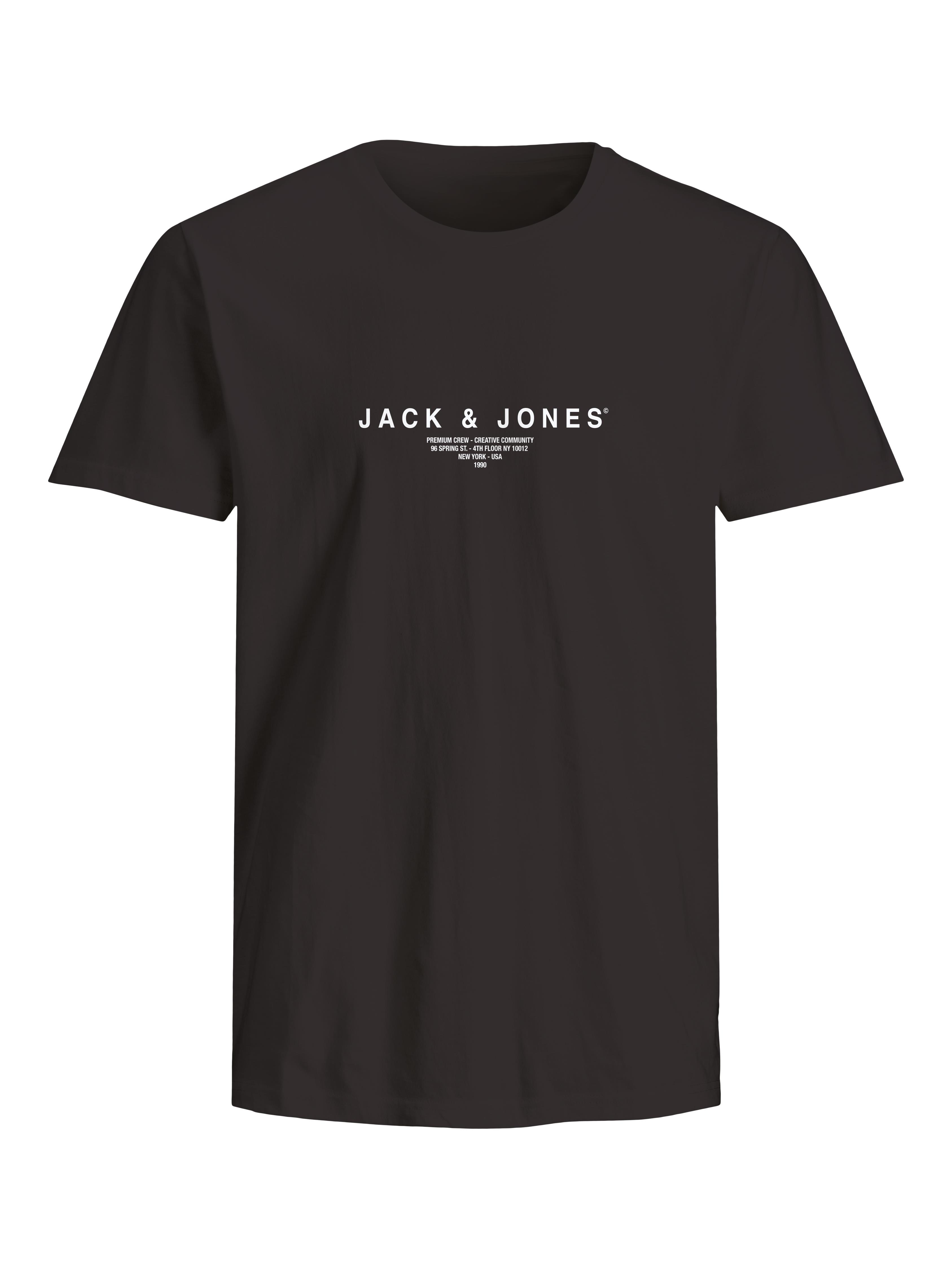 JPRBLAHARRIS SS TEE CREW NECK FST Black Beauty