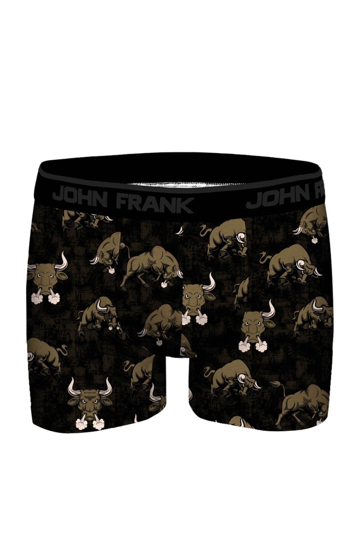 JOHN FRANK DİJİTAL BASKILI MODAL BOXER Haki