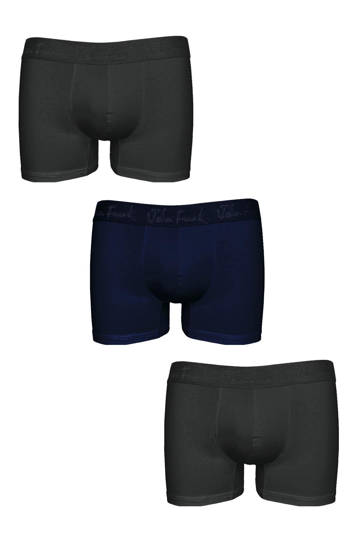 JOHN FRANK ÜÇLÜ MODAL BOXER White