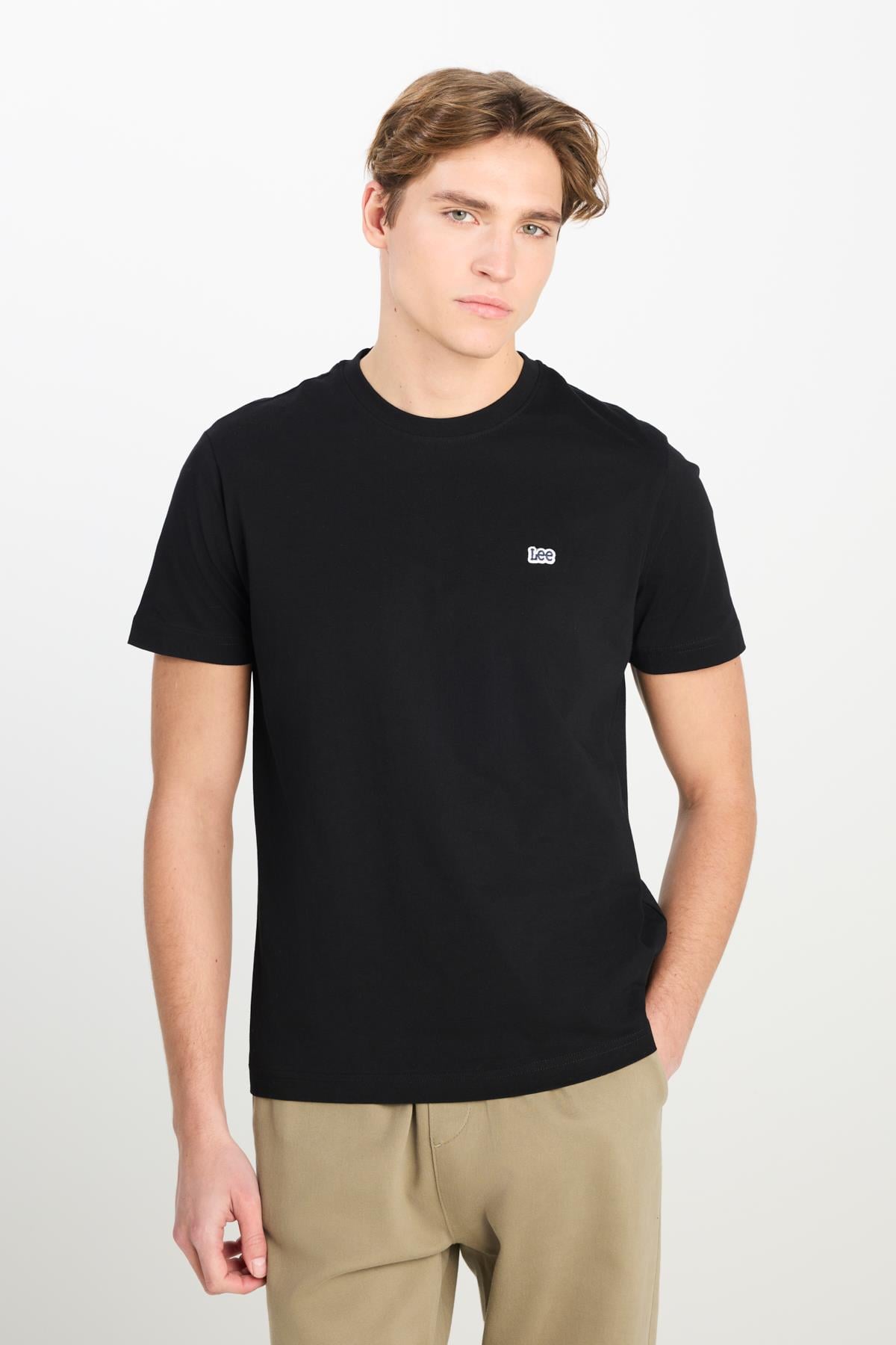 Regular Fit Patch Logo T-shirt Black