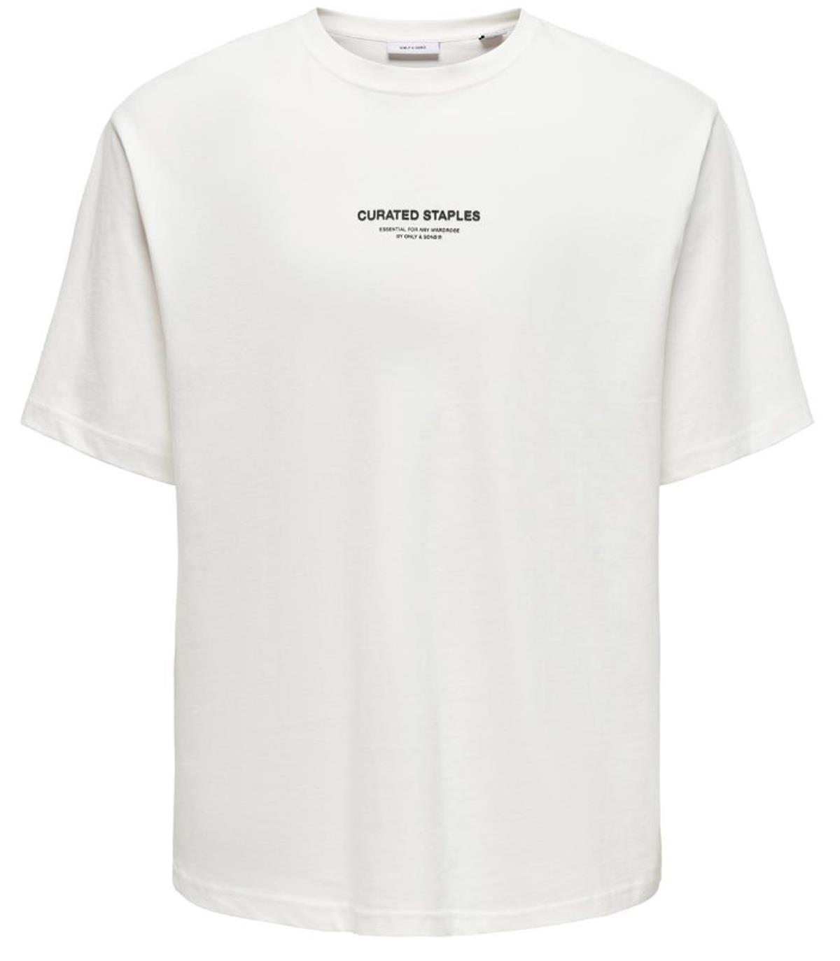 ONSCURATED RLX PRINT SS TEE TR Cloud Dancer