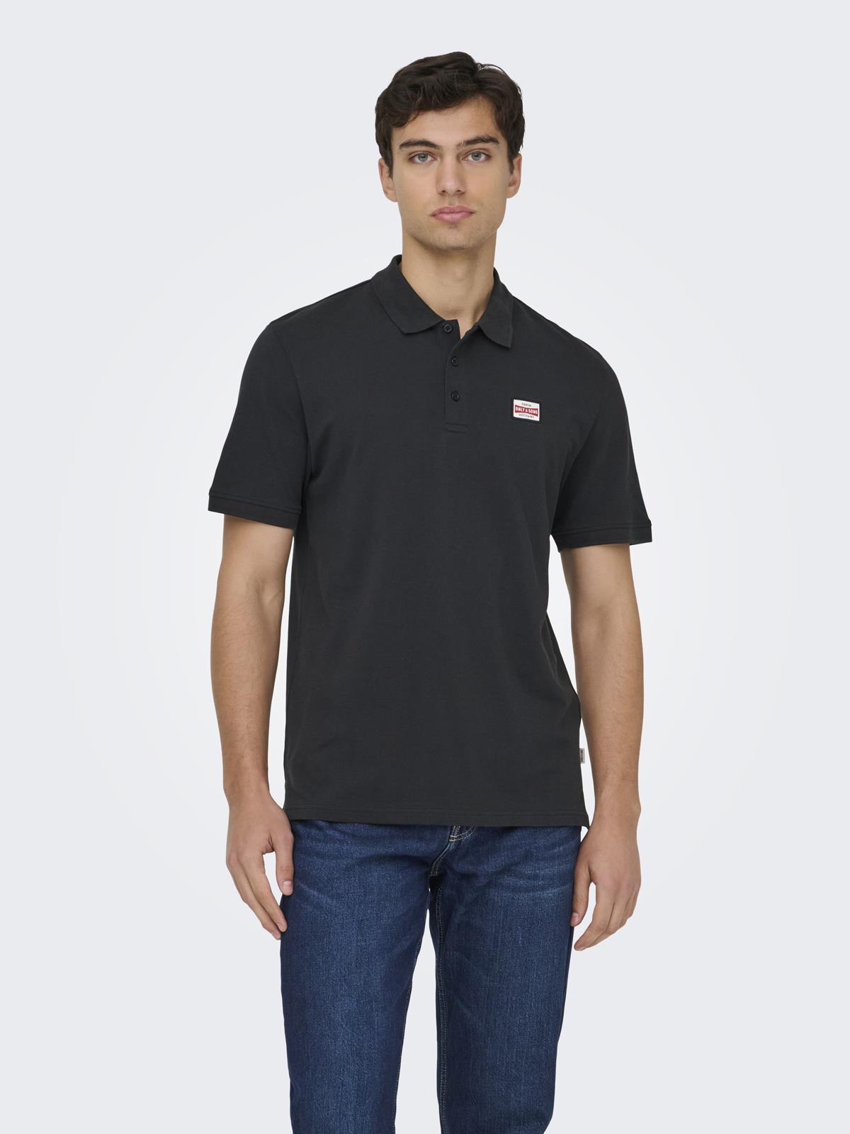 ONSDAWSON REG SS POLO SHIRT VD Jet Black