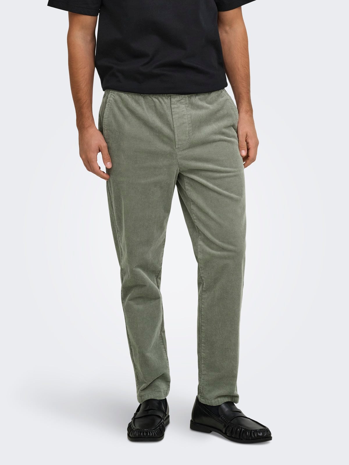 ONSLINUS TAP CORDUROY 0185 PANT NOOS Castor Gray