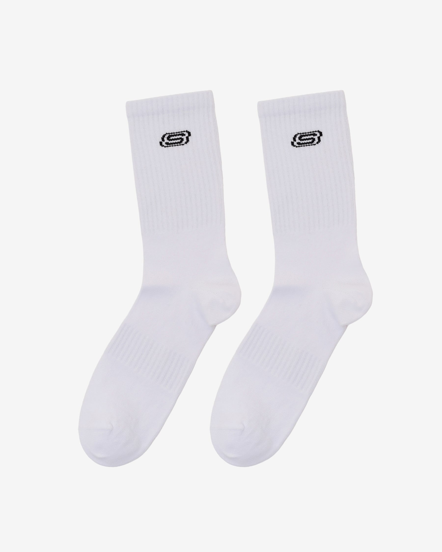 Skechers 2'li Paket Athleisure S Logo Uzun Çorap Beyaz