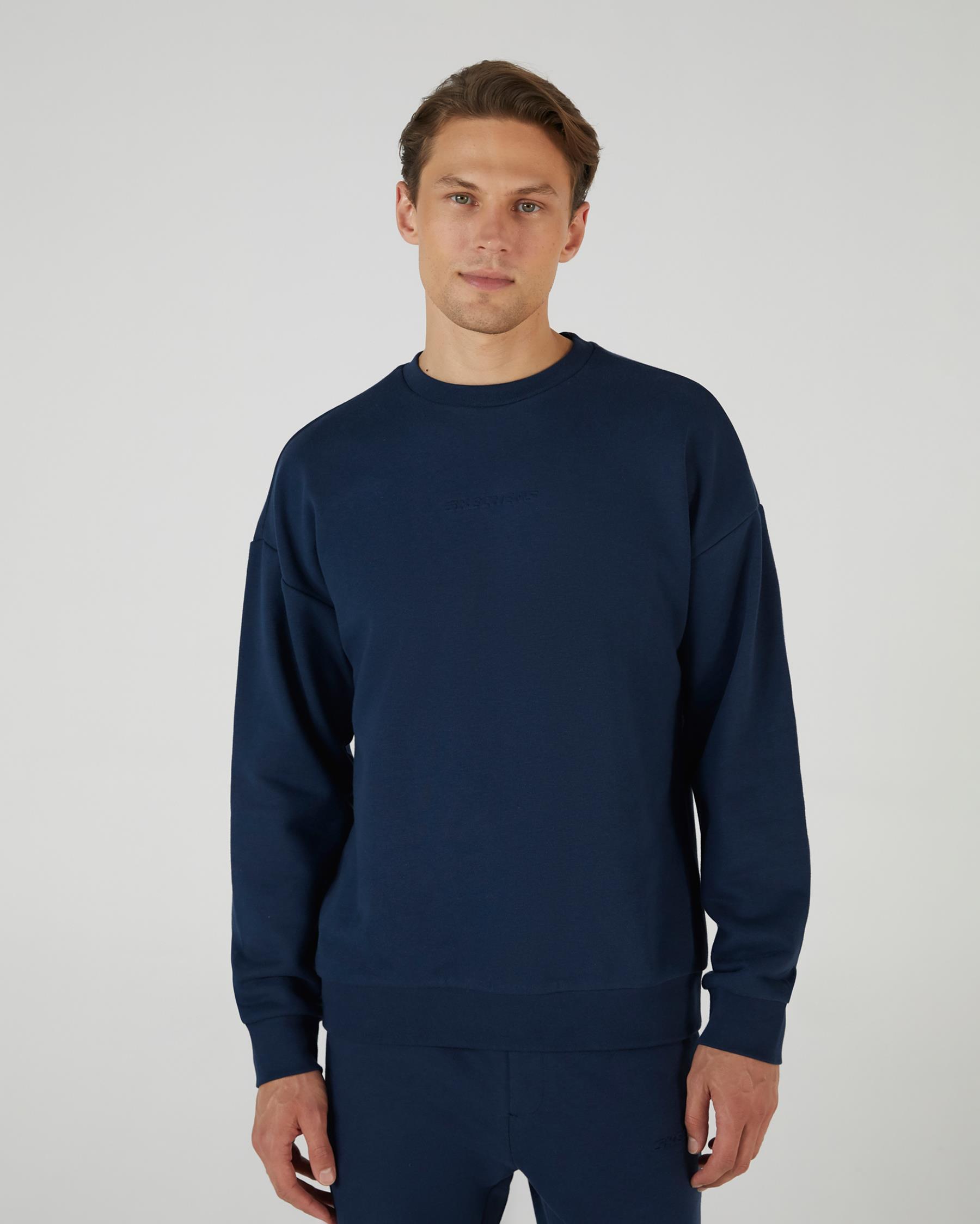 Skechers M Essential Crew Neck Sweatshirt Lacivert