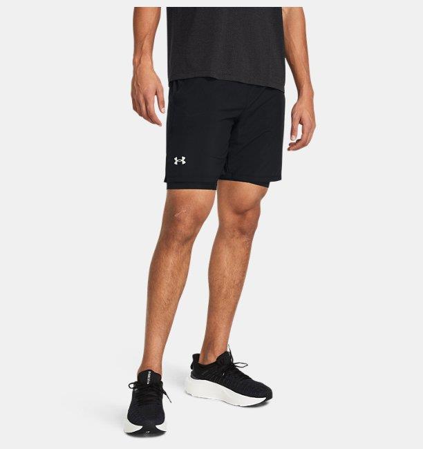 UA LAUNCH 7'' 2-IN-1 SHORTS Black