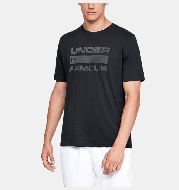 UA TEAM ISSUE WORDMARK SS Black