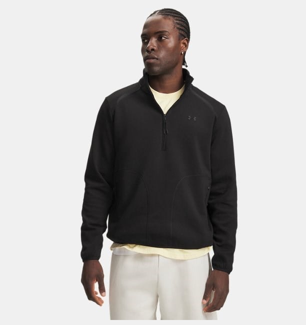 Ua Unstoppable Flc 1/2 Zip Siyah