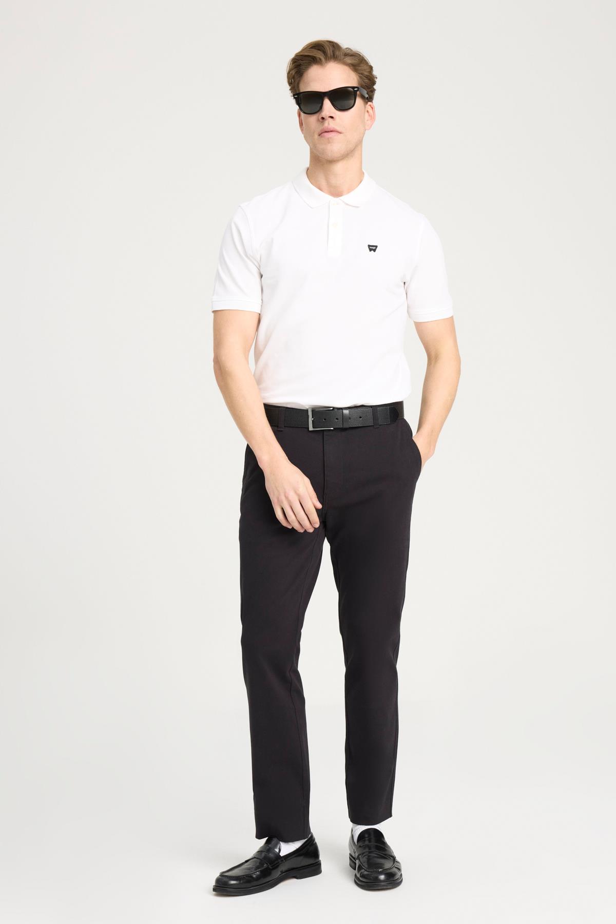 Kısa Kollu Polo T-shirt White