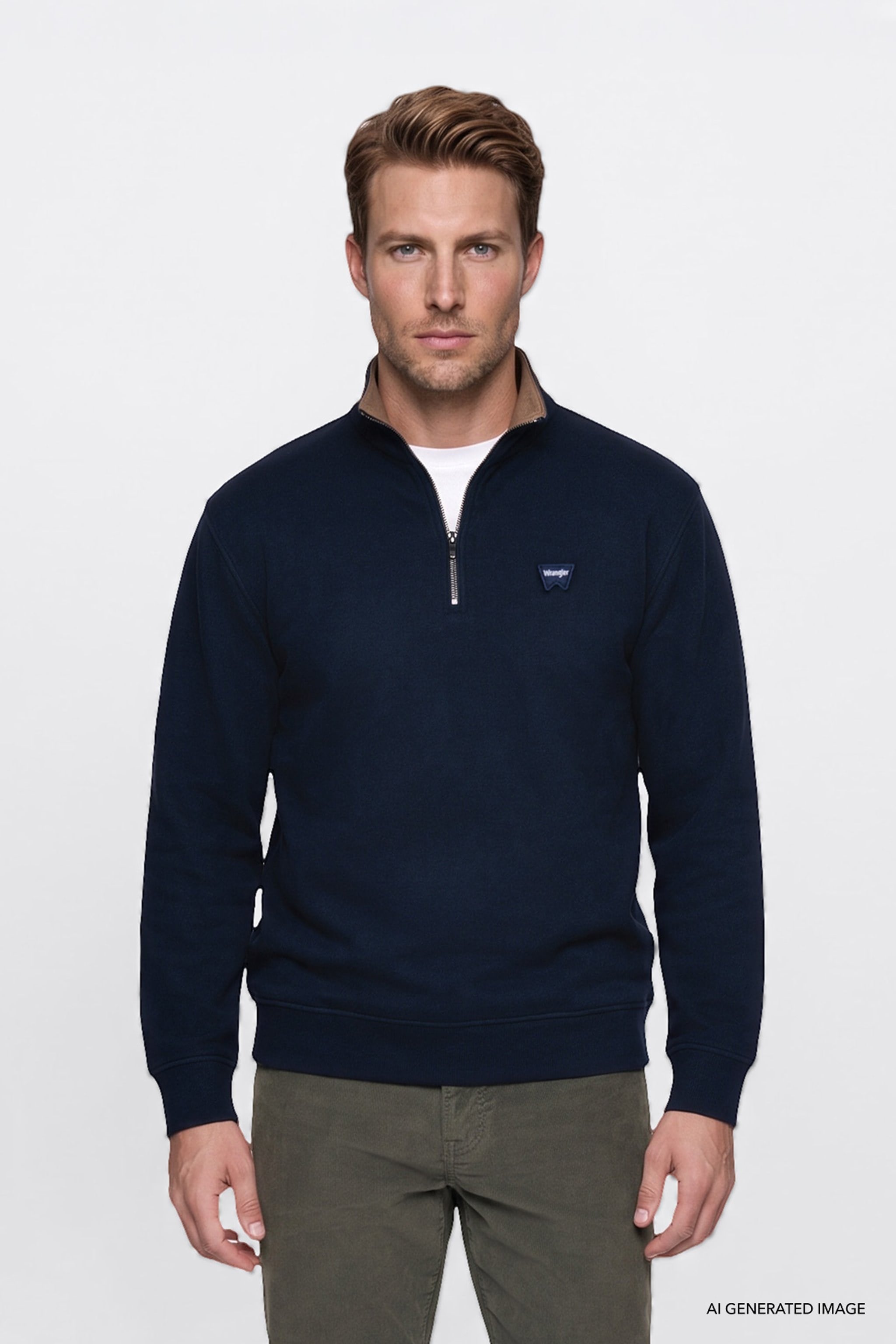 Selanik Half Zip Sweatshirt Navy