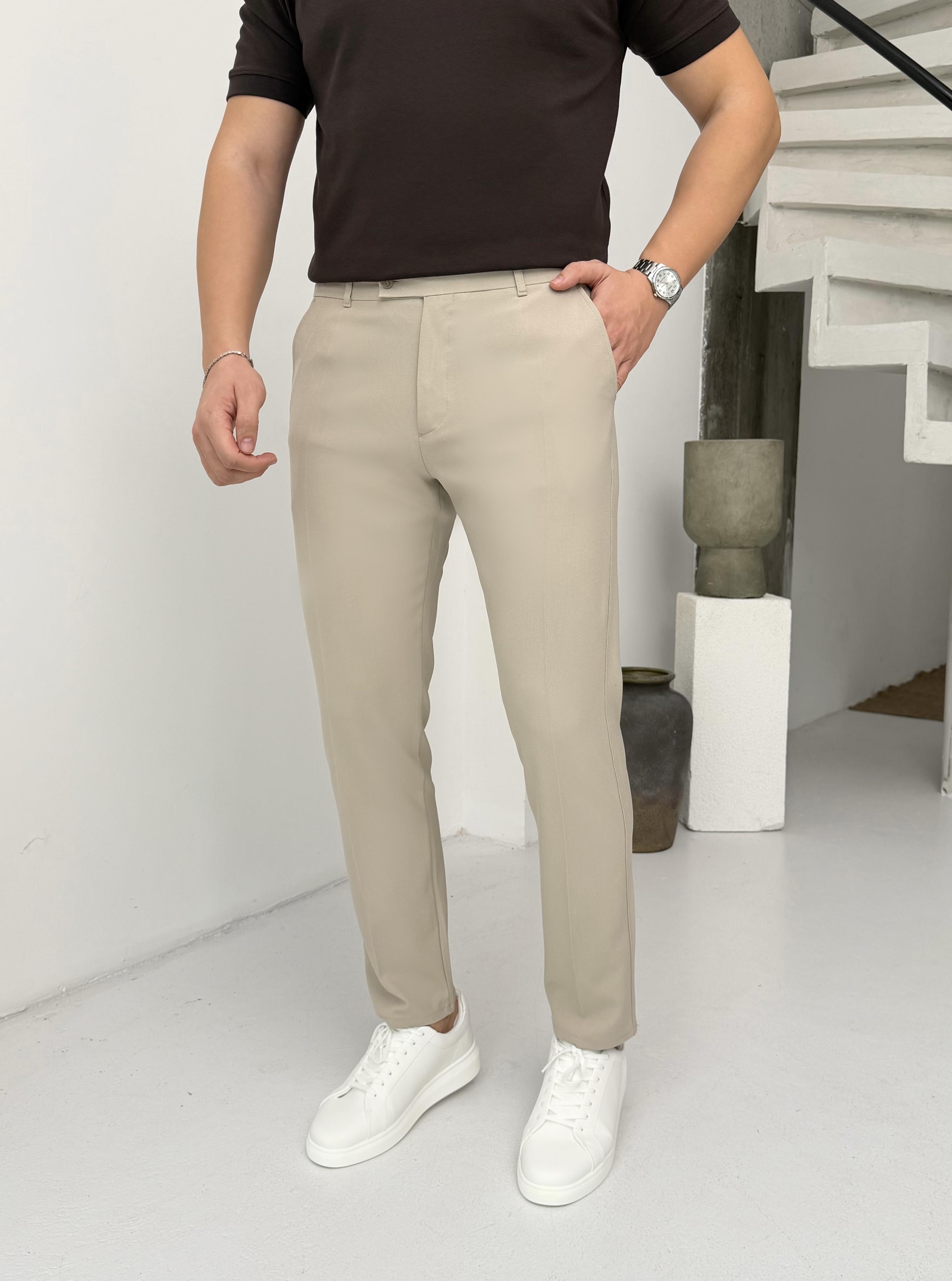 Urban Fit Bej Kumaş Pantolon