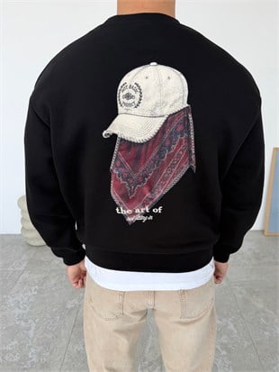 The Art Siyah Şardonlu Sweatshirt