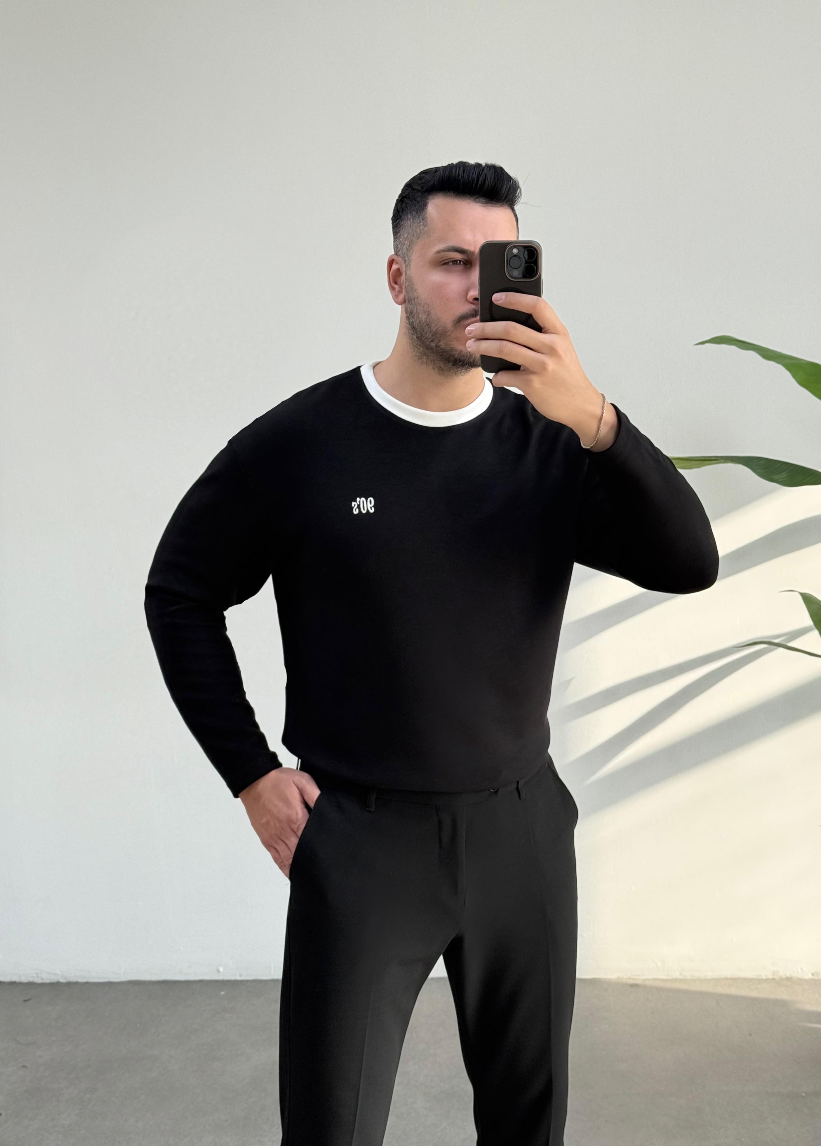 90's Oysho Siyah Sweatshirt