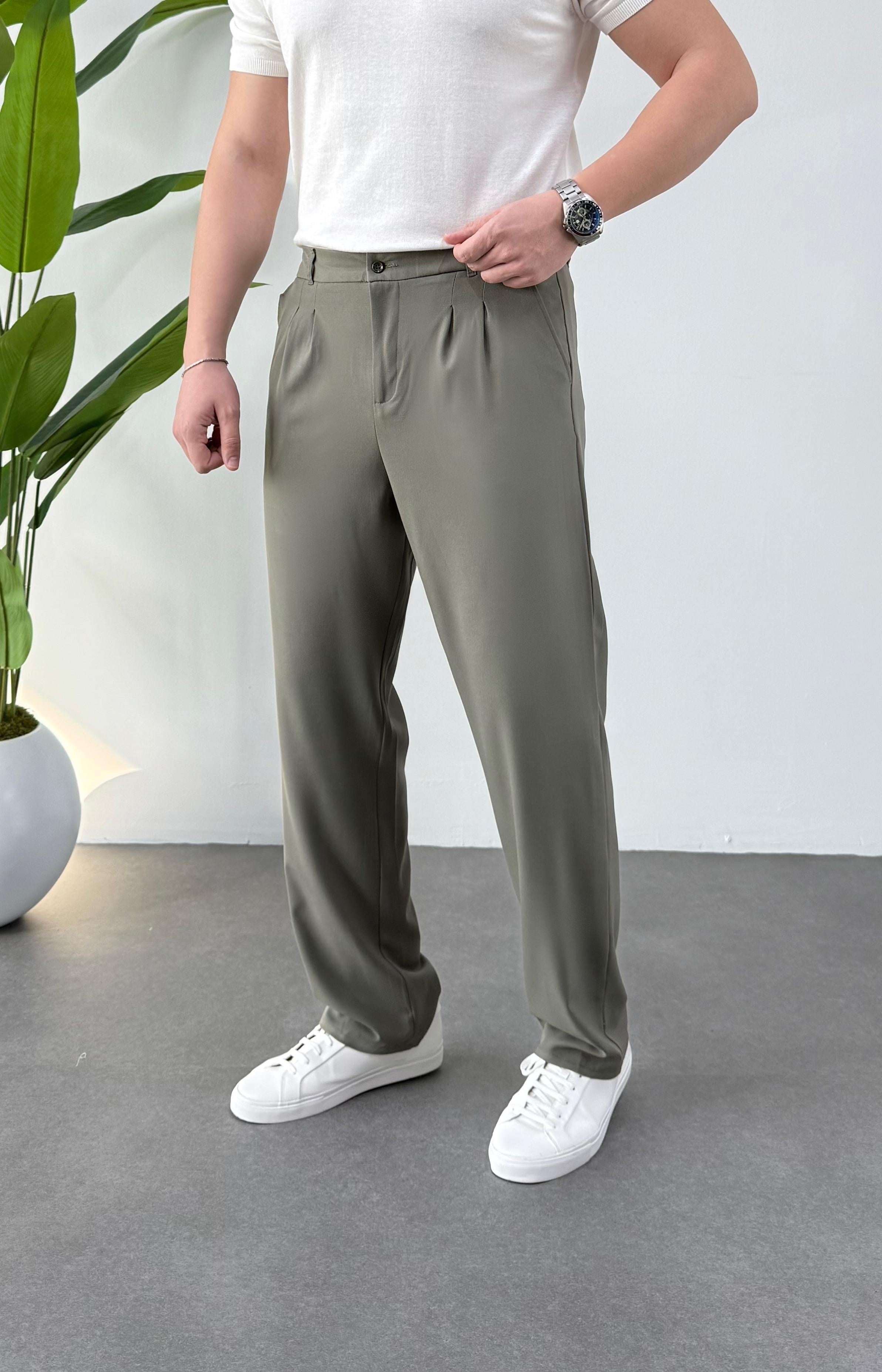 Çağla Baggy Kumaş Pantolon 