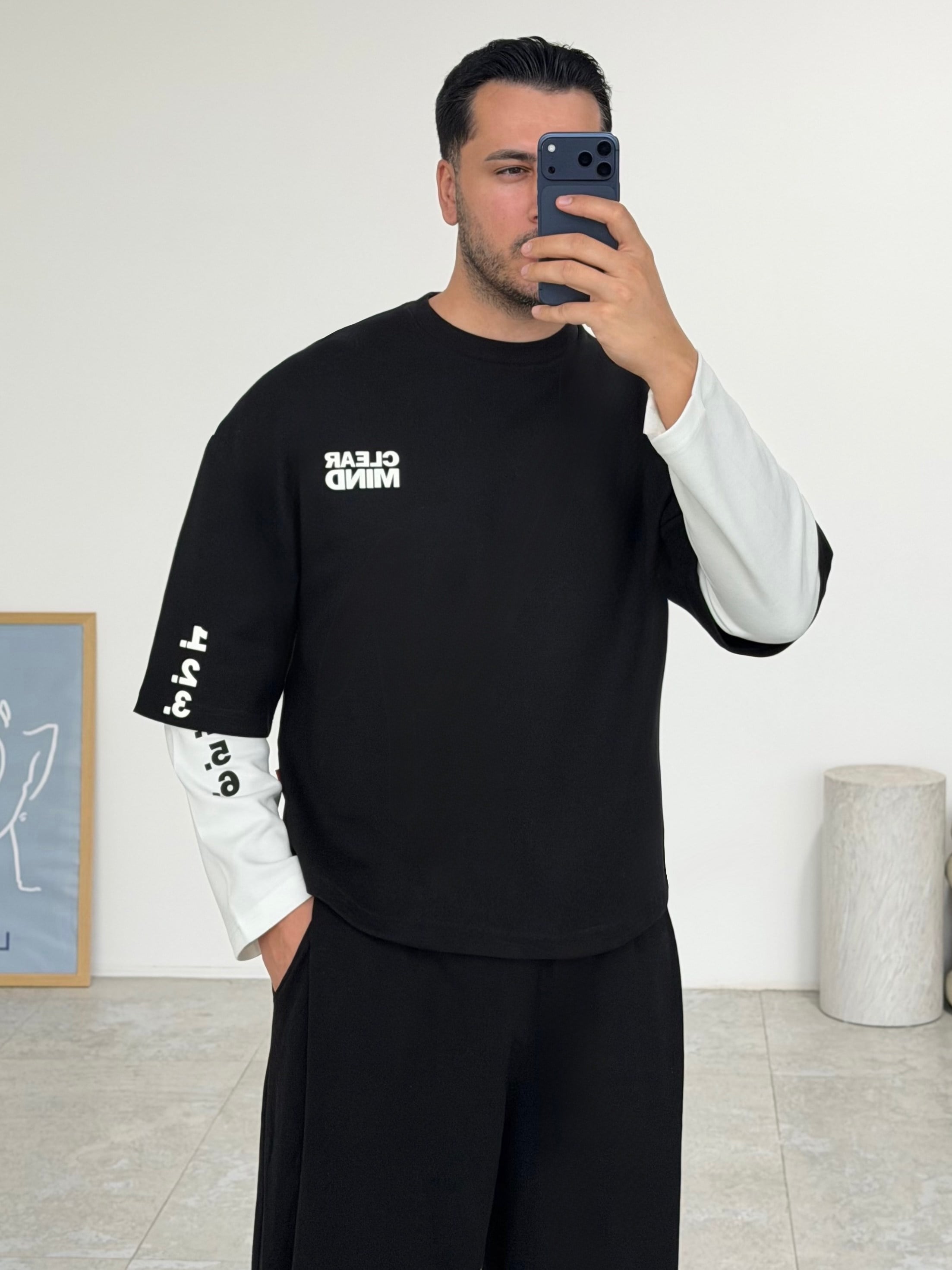 Clear Mind Siyah Sweat