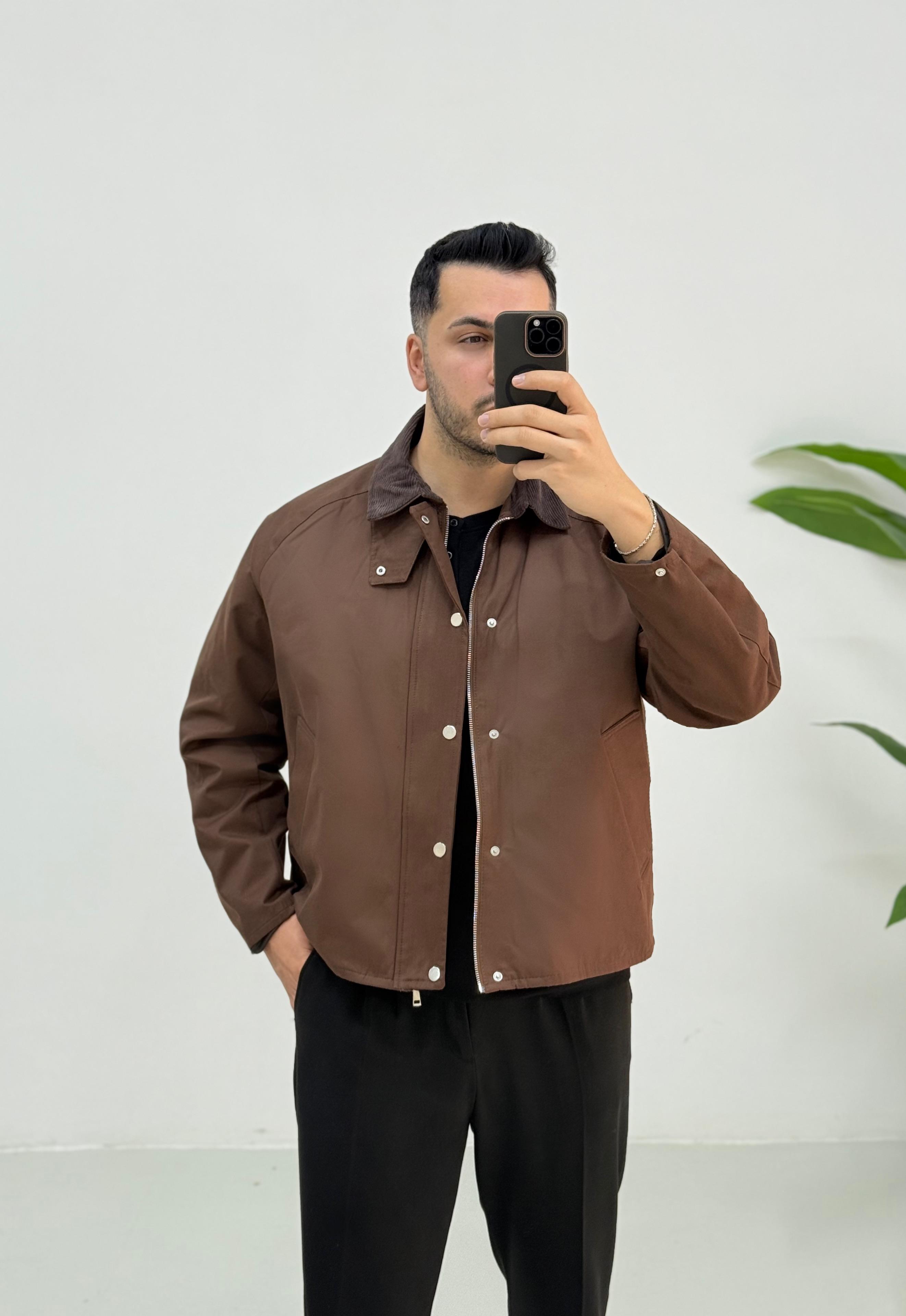 Diamond Kahve Oversize Mont